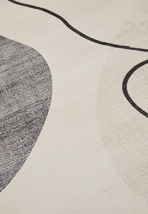 Pop Candy - Line art rug - beige/grey