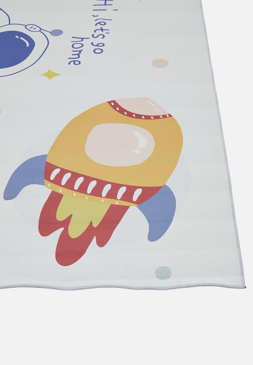 Pop Candy - Space themed rug - off white