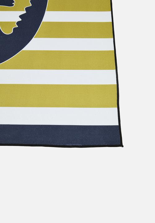 Pop Candy - Croc graphic rug - mustard stripe