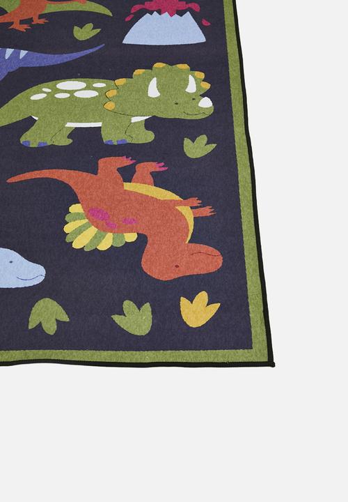 Pop Candy - Dino aop rug - dark navy/multi
