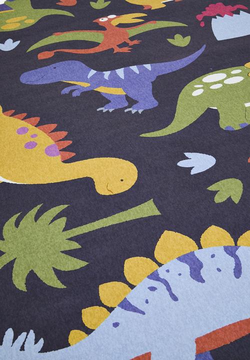Pop Candy - Dino aop rug - dark navy/multi
