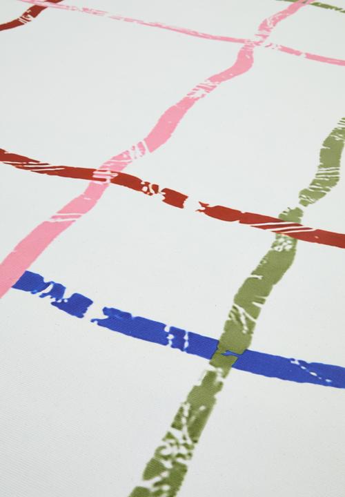 Pop Candy - Hand-drawn striped rug - multi