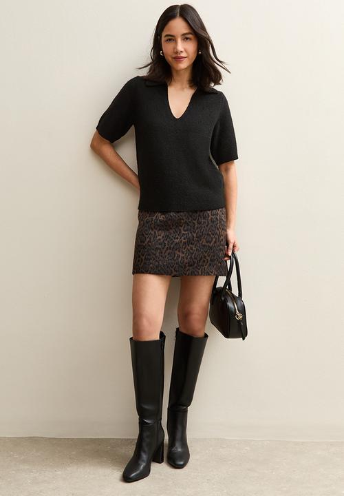 New Look - Ss polo - black