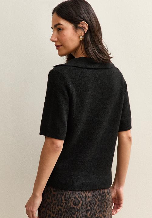 New Look - Ss polo - black