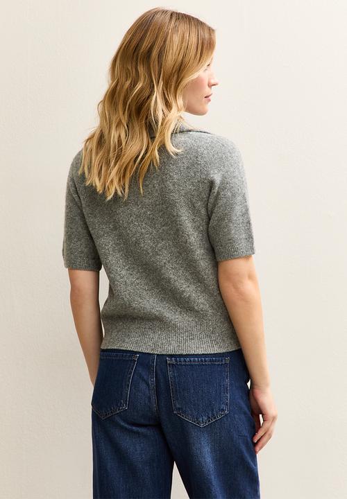 New Look - Ss polo - mid grey