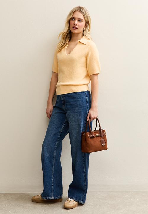 New Look - Ss polo - lt yellow