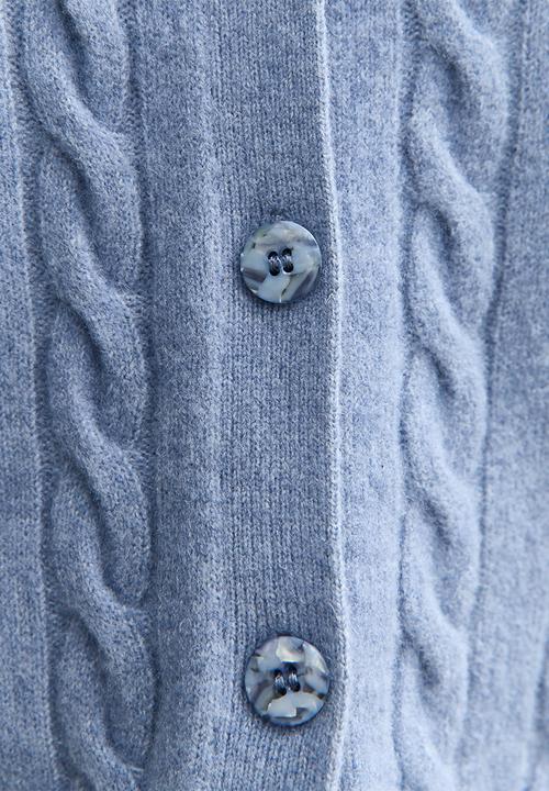 New Look - Cable cardigan - mid blue