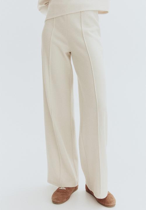 H&M - Crease-leg trousers - cream