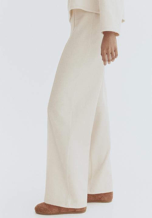 H&M - Crease-leg trousers - cream
