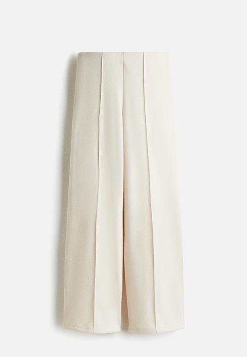 H&M - Crease-leg trousers - cream