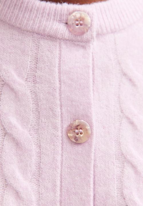 New Look - Cable cardigan - lilac