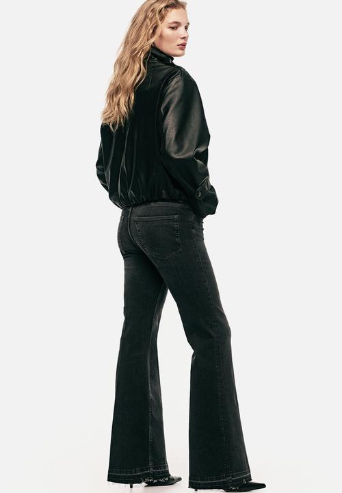 H&M - Flared high jeans - dark grey