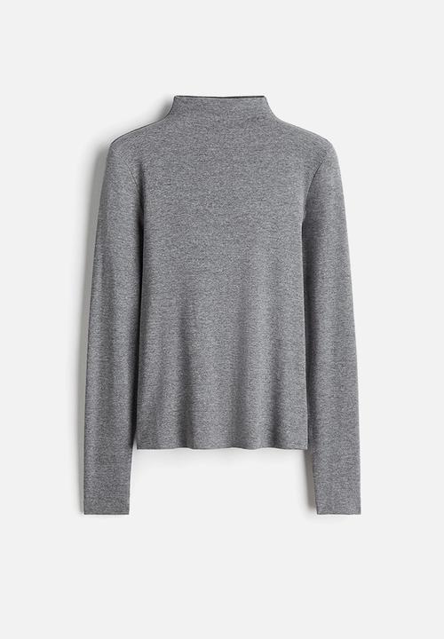 H&M - Turtleneck top - grey marl