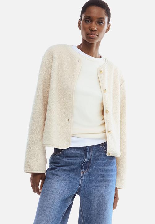 H&M - Teddy jacket - light beige