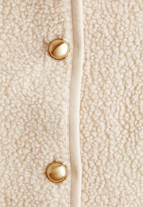H&M - Teddy jacket - light beige
