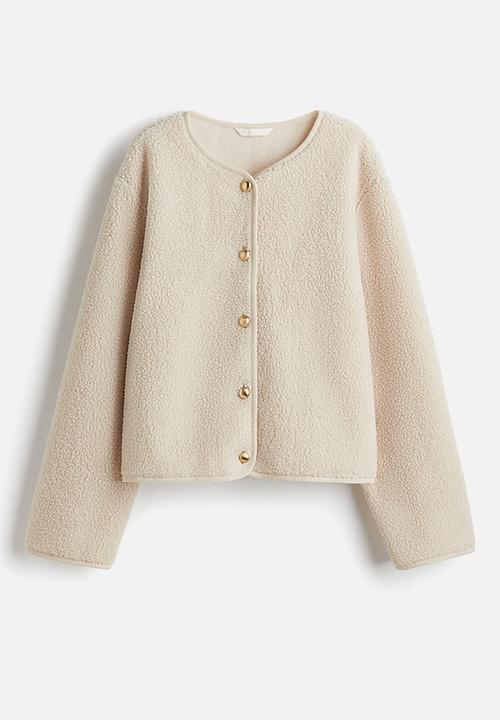 H&M - Teddy jacket - light beige