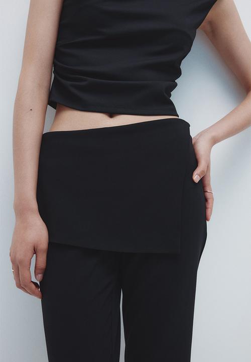 H&M - Skirt-layered trousers - black