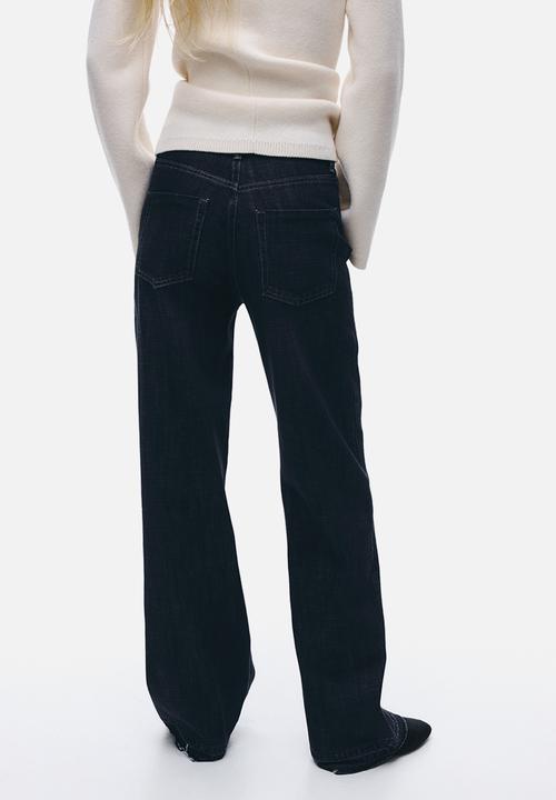 H&M - Wide high jeans - dark denim blue
