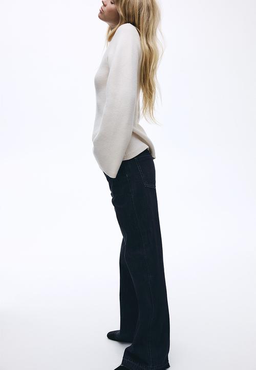H&M - Wide high jeans - dark denim blue
