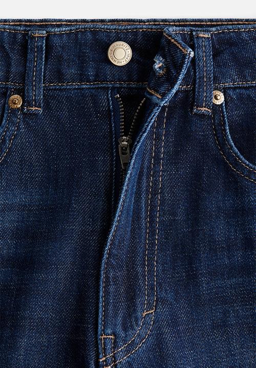 H&M - Wide high jeans - dark denim blue