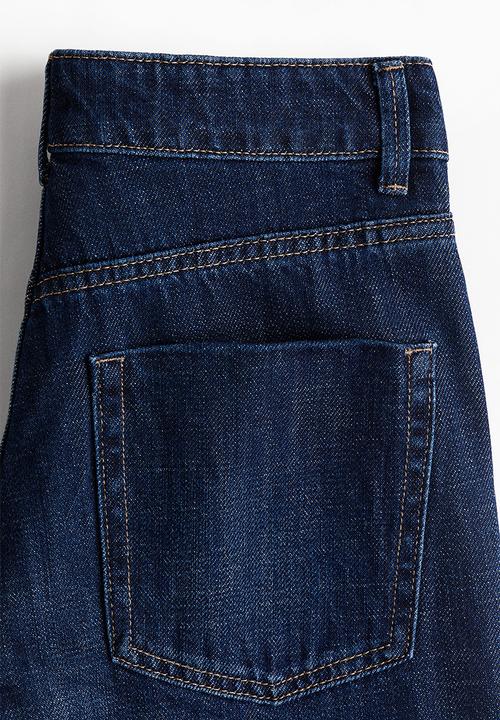 H&M - Wide high jeans - dark denim blue