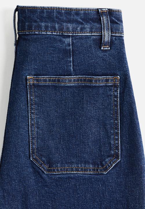 H&M - Wide high jeans - denim blue