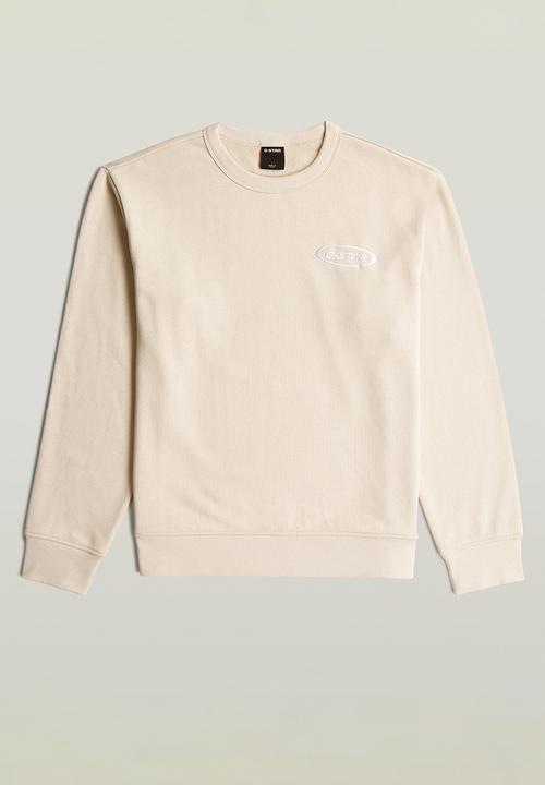 G-STAR - 90S Logo R Sw - Whitebait