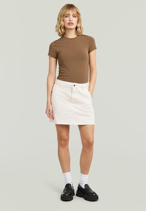 G-STAR - Short skirt wmn - milk gd