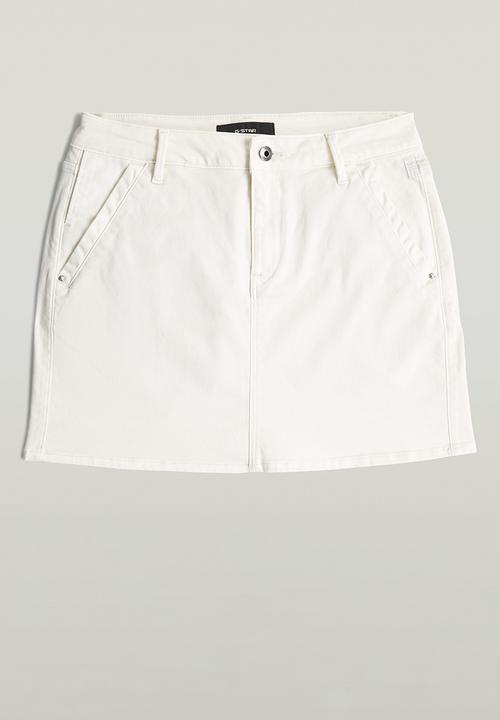 G-STAR - Short skirt wmn - milk gd