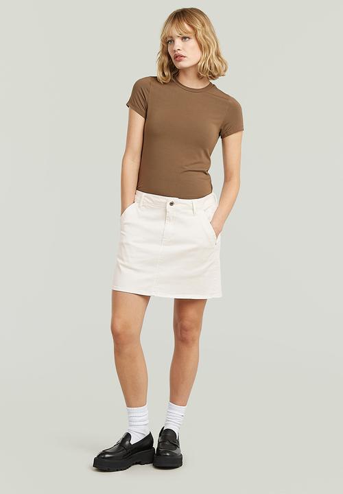 G-STAR - Short skirt wmn - milk gd