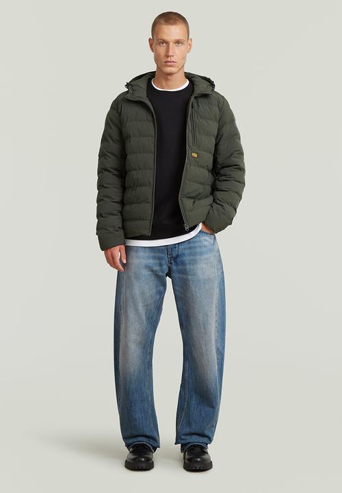 G-STAR - Foundation Hooded Liner Jacket - Asphalt Grey