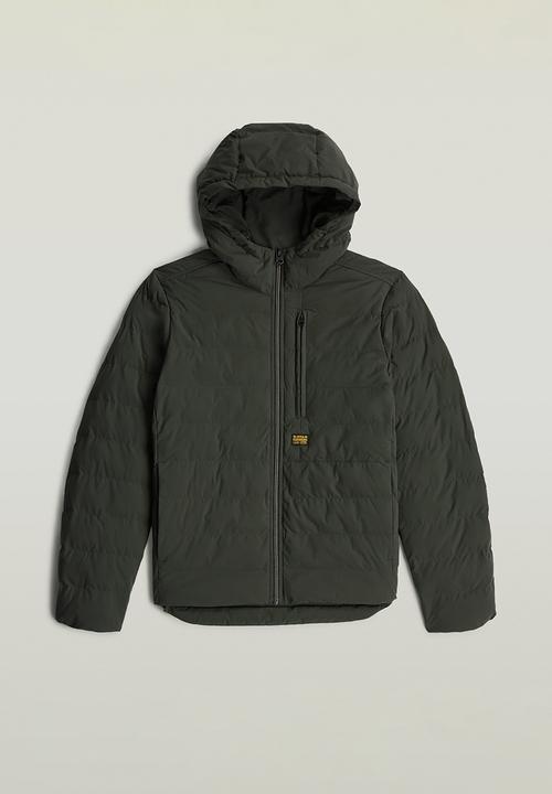 G-STAR - Foundation Hooded Liner Jacket - Asphalt Grey