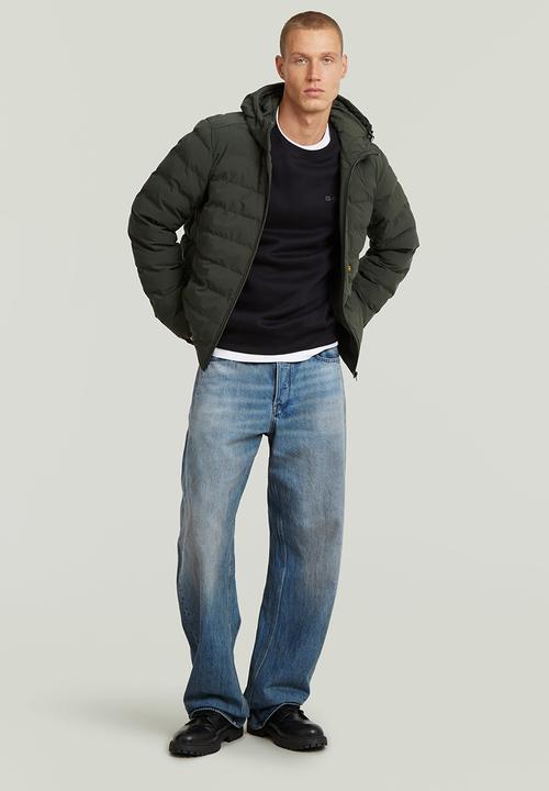 G-STAR - Foundation Hooded Liner Jacket - Asphalt Grey