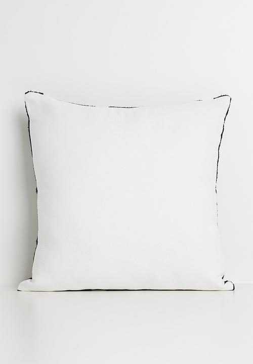 Pop Candy - Tufted geometric polka dot cushion cover - black/white