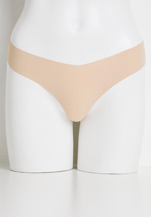 Cotton On - The Invisible G String Brief 3 Pack - Black/Frappe/Maple Sugar
