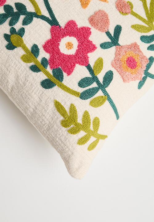 Pop Candy - Floral multi cushion cover - white