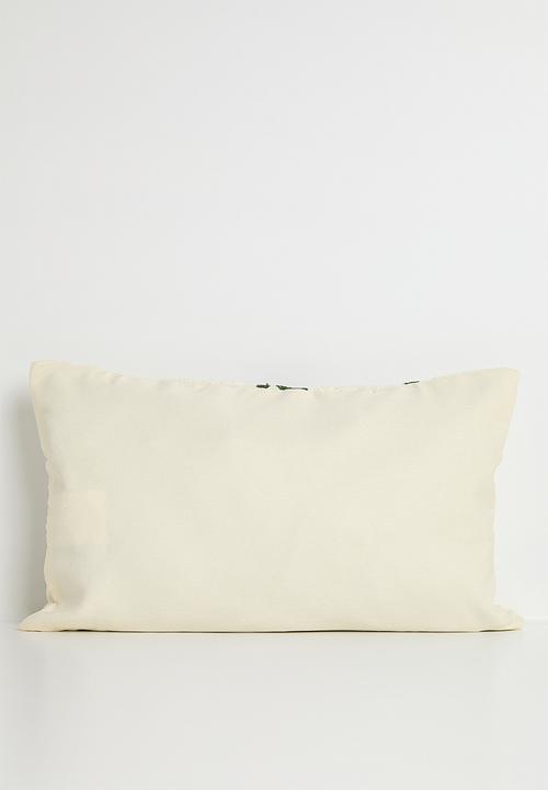 Pop Candy - Floral towelling cushion - cream