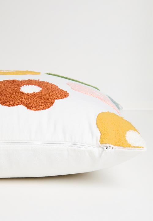 Pop Candy - Floral all-over cushion cover - white