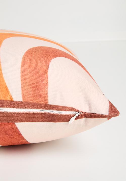 Pop Candy - Sun and rainbow cushion cover - light beige
