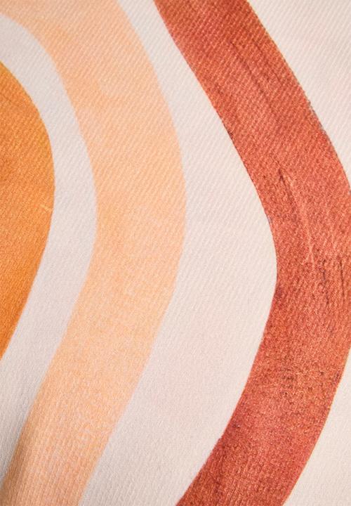 Pop Candy - Sun and rainbow cushion cover - light beige