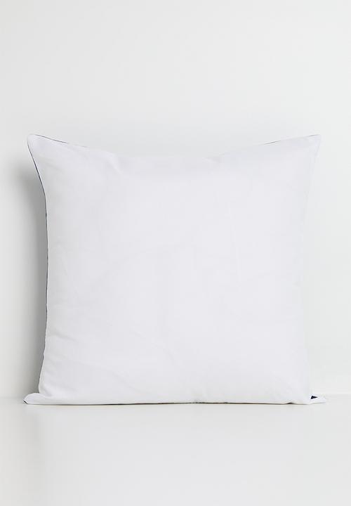 Pop Candy - Dino graphic & slogan cushion - sapphire blue/multi