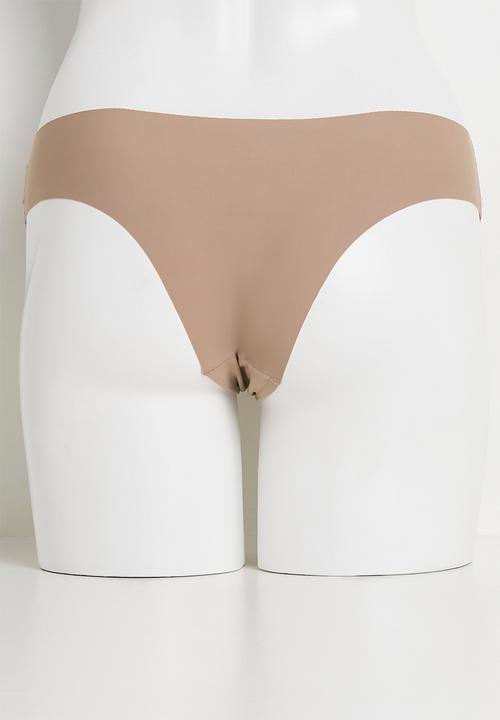 Cotton On - The Invisible Cheeky Brief 3 Pack - Black/Frappe/Maple Sugar