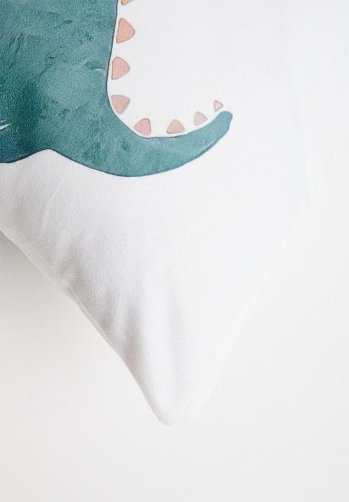 Pop Candy - Sun and dino cushion cover - off white
