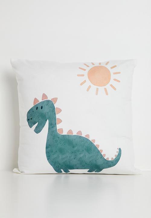 Pop Candy - Sun and dino cushion cover - off white