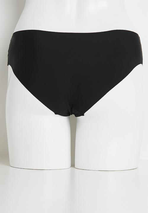 Cotton On - The invisible bikini brief 3 pack - black/frappe/maple sugar