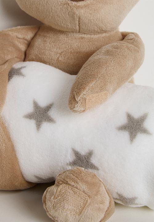 H&S - Teddy Blanket combo - cream