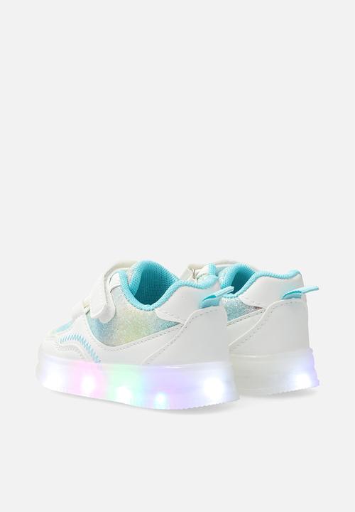 Pop Candy - Light-up sneakers with adjustable fasteners - blue/white