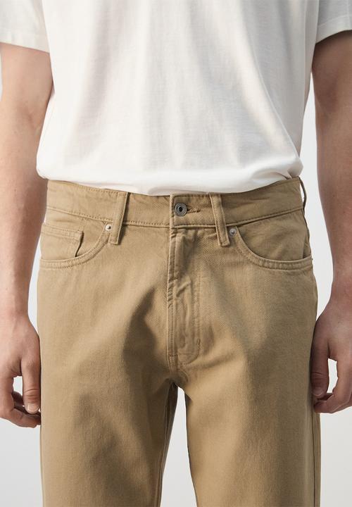 MANGO - Jeans Sammy - Beige