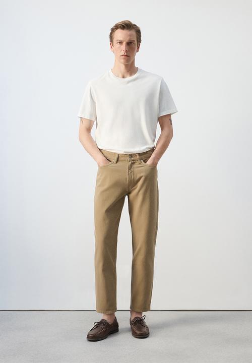 MANGO - Jeans Sammy - Beige