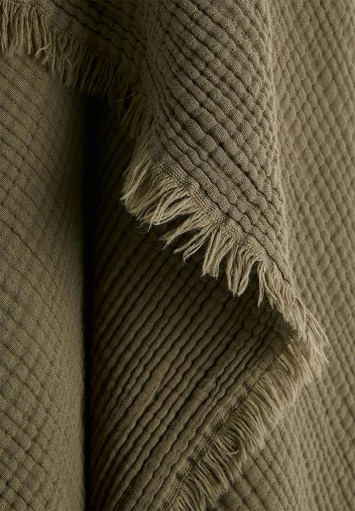 Pop Candy - Muslin throw - garo green